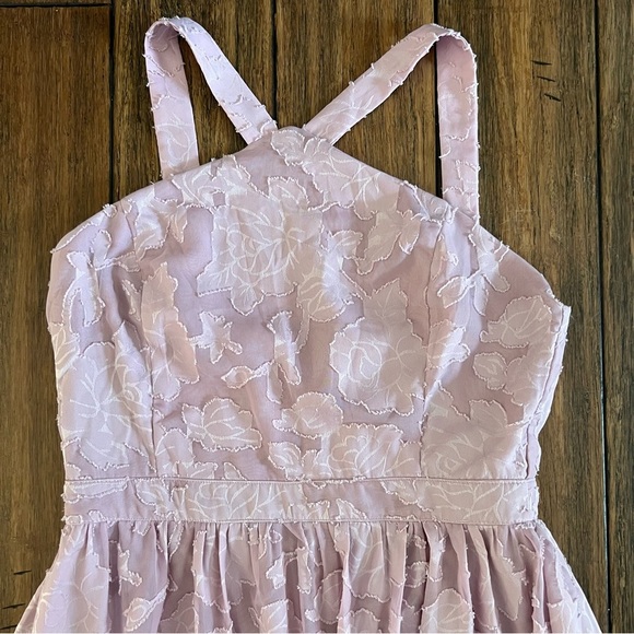 Lulu's Love and Beyond Mauve Pink Burnout Floral Maxi Dress XL Wedding Guest - Picture 7 of 14